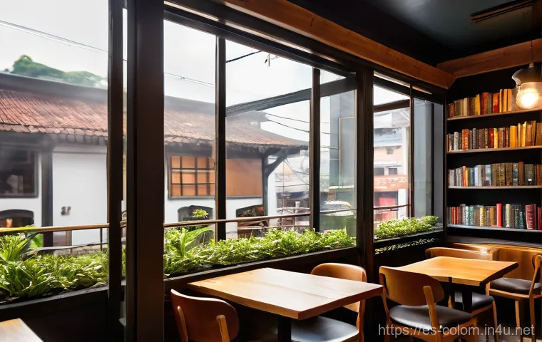 콜롬비아에서 유명한 서점 및 도서관 - **A charming, old-fashioned independent bookstore in a Colombian city, like Bogotá or Cartagena.** T...